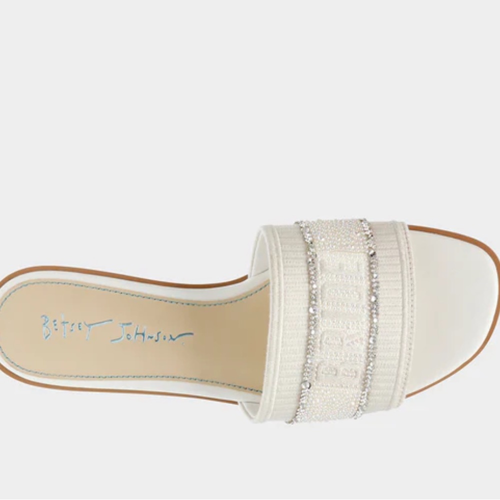 Betsey Johnson bride sandals